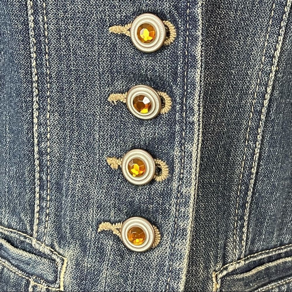French Cuff Denim Jacket - Picture 4 of 6